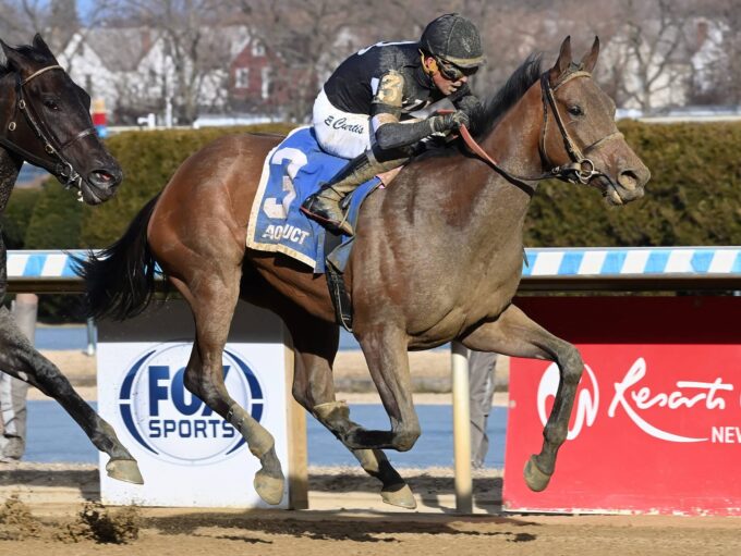 3yo filly Drexel Hill moves to No. 2 on the 2025 Kentucky Oaks Leaderboard with a win in the Busher S. at Aqueduct | NYRA photo