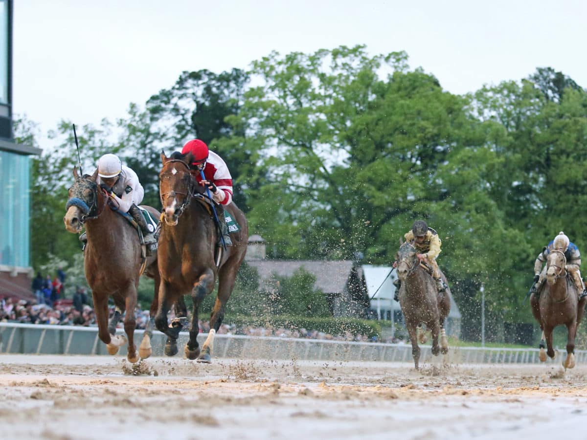 Omaha Beach takes the G1 Arkansas Derby finishing ahead of Improbable | 2019 | Coady Photography