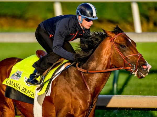 Omaha Beach breezing in preparation for Kentucky Derby 145 | Eclipse Sportswire photo