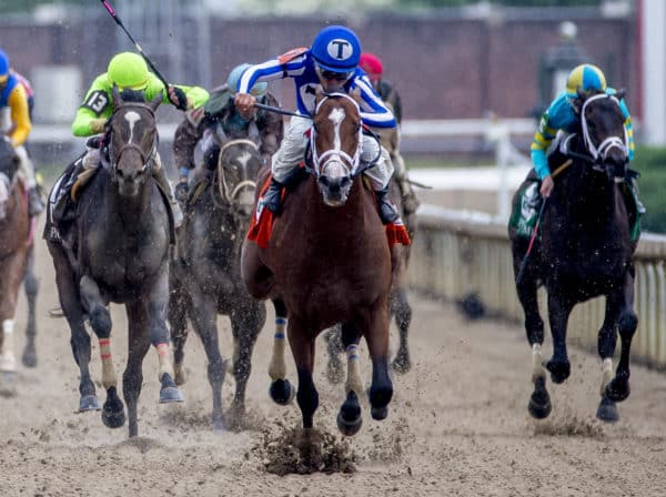 Mr. Money runs away with the Pat Day Mile-G3 on Kentucky Derby day | Eclipse Sportswire photo
