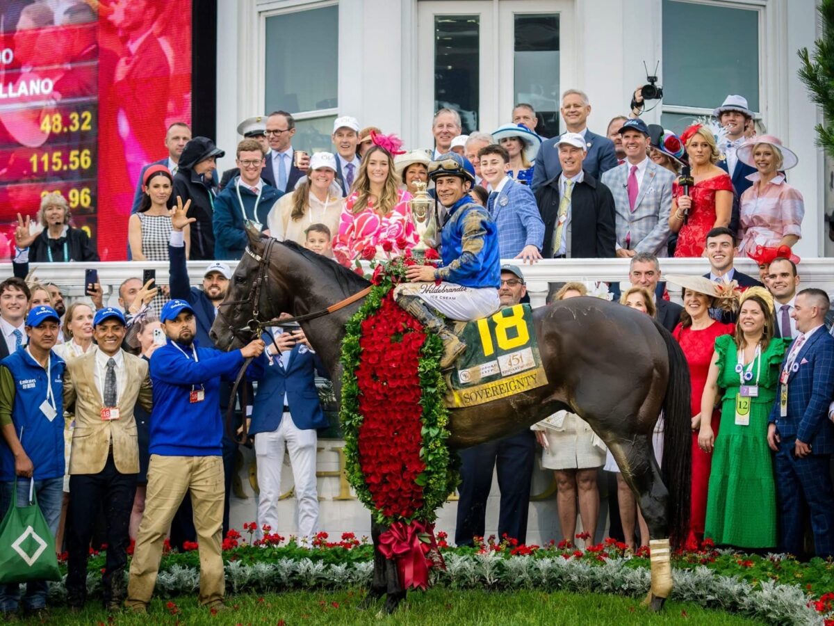 Sovereignty became Into Mischief's record-tying third Kentucky Derby winner as a sire | Coady photo