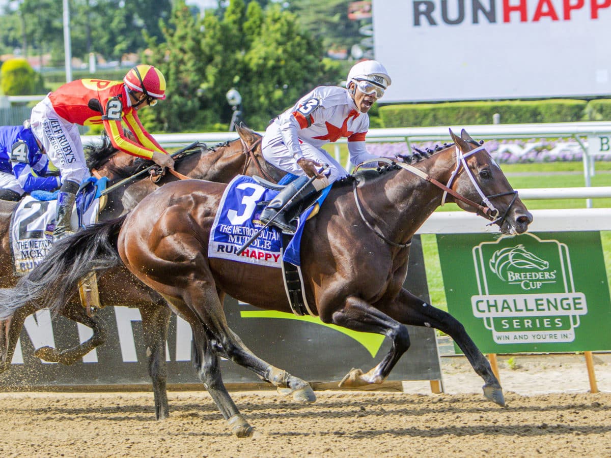 Mitole takes the G1 Met Mile | 2019 | NYRA Photo