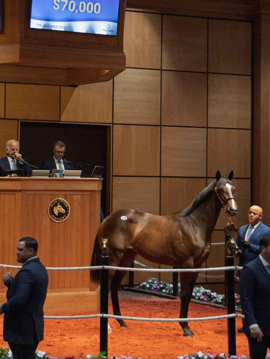$70,000 at '25 F-T July | Filly o/o Blazen Betsy | Purchased by JD Thoroughbreds | Kendall Wucker photo