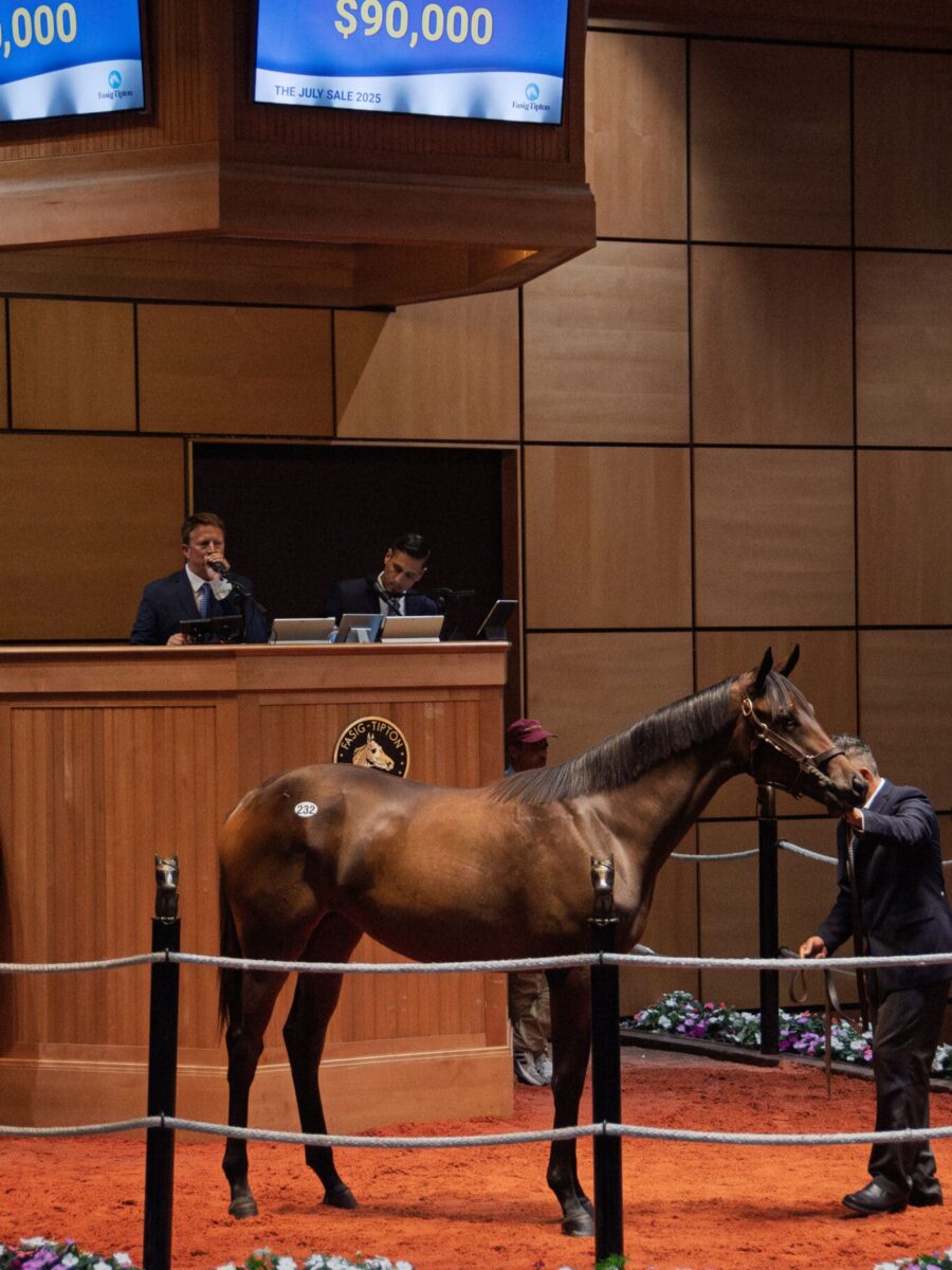 $90,000 at '25 F-T July | Filly o/o Ithinkits Monday | Purchased by West Bloodstock, agent for Repole Stable | Kendall Wucker photo