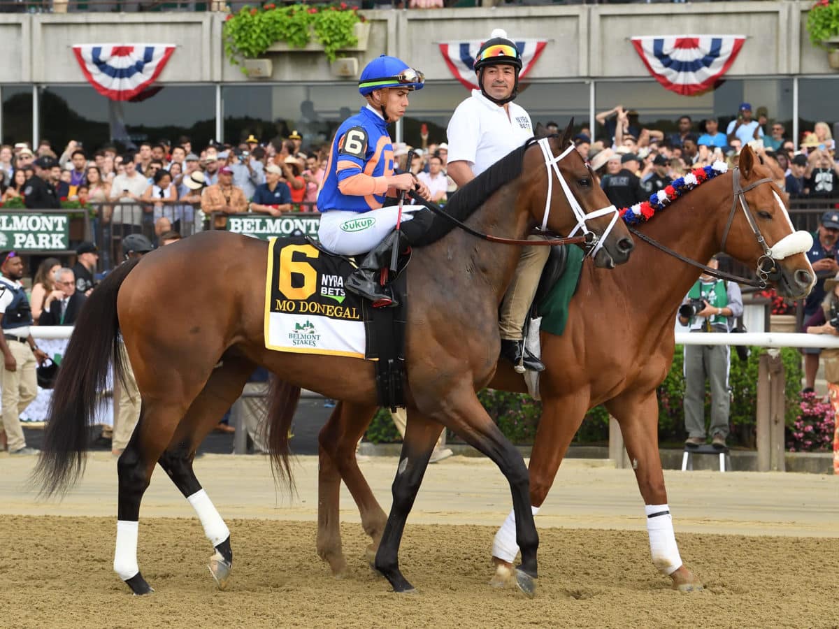 Mo Donegal | 2022 Belmont Stakes-G1 post parade | NYRA photo