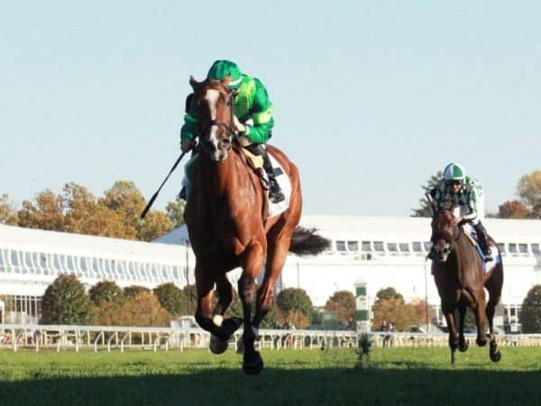 Gina Romantica powers to victory in the 2022 QE II Challenge Cup (G1) at Keeneland - Coady photography