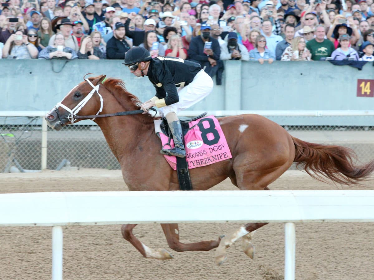 Cyberknife dominates the 2022 Arkansas Derby-G1 | Coady photo