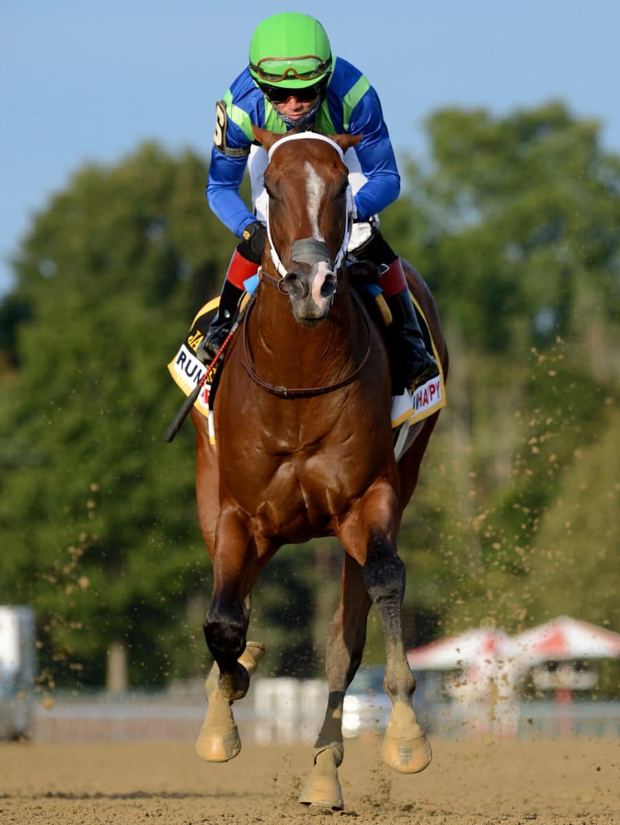 Jackie's Warrior breaks a 28-year-old stakes record in the 2020 Hopeful-G1 at Saratoga | NYRA photo