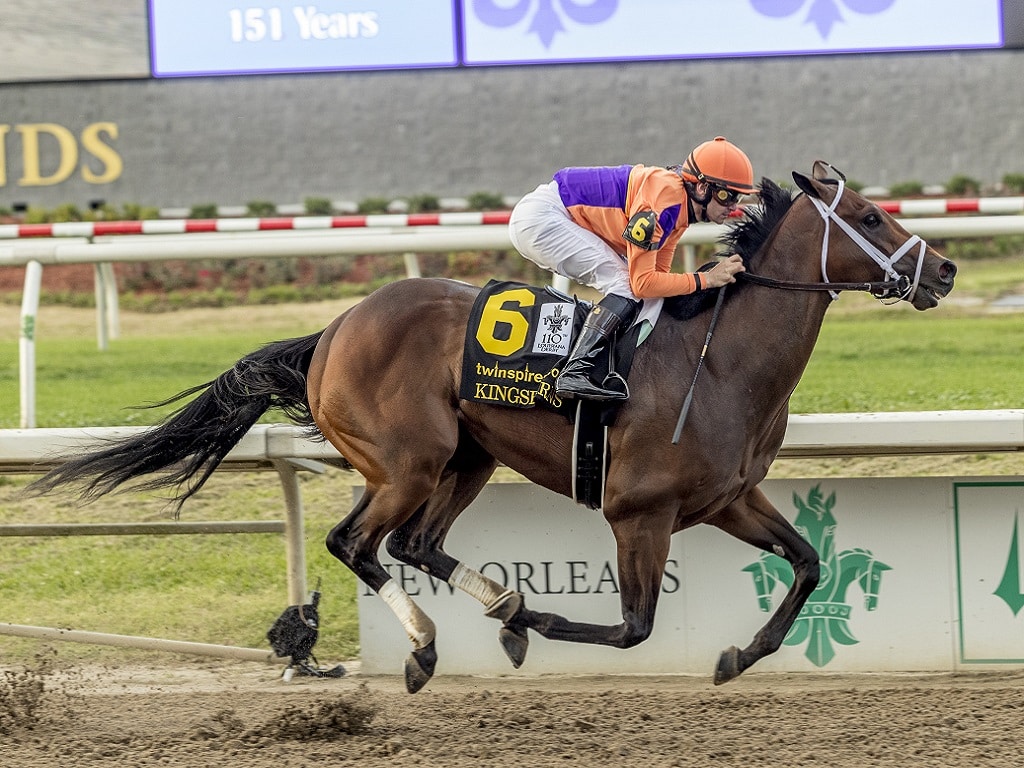 Kingsbarns glides to victory in the 2023 Louisiana Derby (G2) - Hodges photography