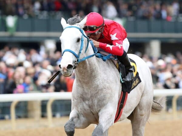 Glengarry winning the 2024 Layfayette S. at Keeneland - John Gallagher/Coady photography