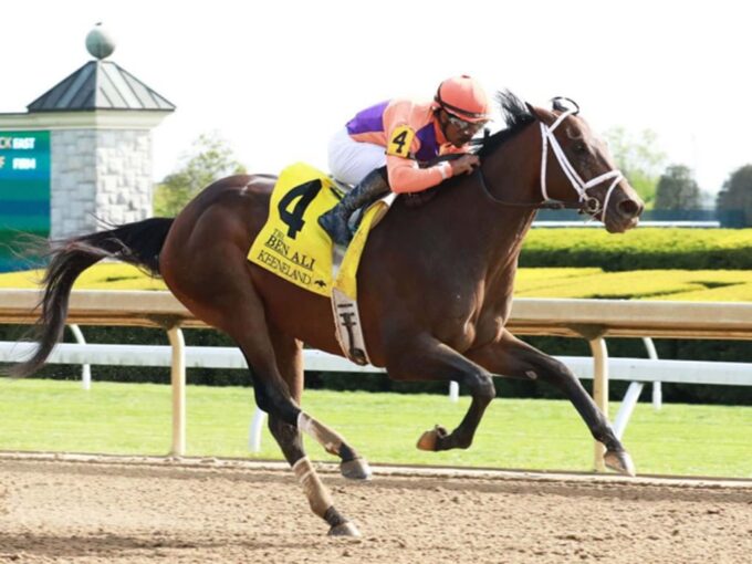 Kingsbarns and jockey Luis Saez cruise to victory in the 2024 Ben Ali S. (G3) - Coady photography