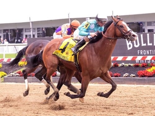 Pyrenees surges to victory in the 2024 Pimlico Special (G3) - Jimmy McCue photo