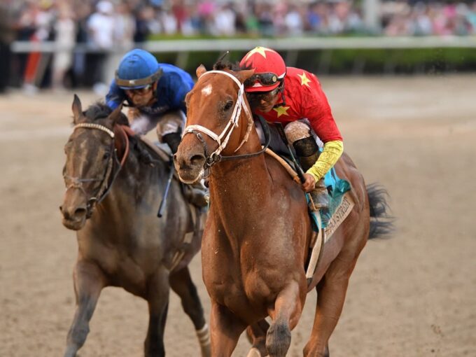 Tappan Street holds off Sovereignty to win the $1M Florida Derby (G1) - Ryan Thompson