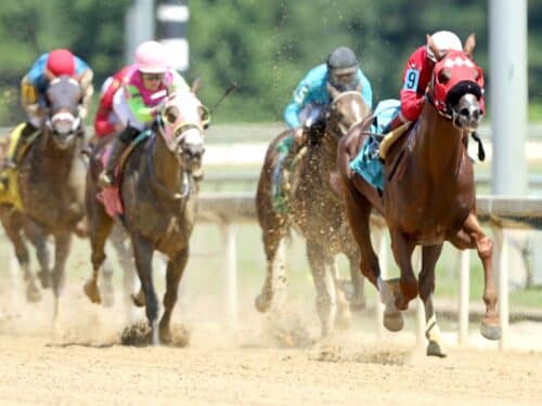 Rolando leaves his foes in the distance in his record-setting performance in the 2025 Petramalo Mile - Coady photo
