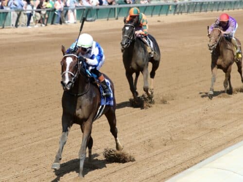 Rock Your World's Taken by the Wind breezes to victory in the 2025 Pocahontas S. (G3) - John Gallagher
