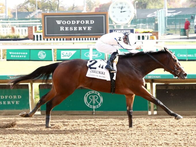 Into Mischief's Shred the Gnar gets her first graded stake win in the Chilukki S. (G3) - Coady media