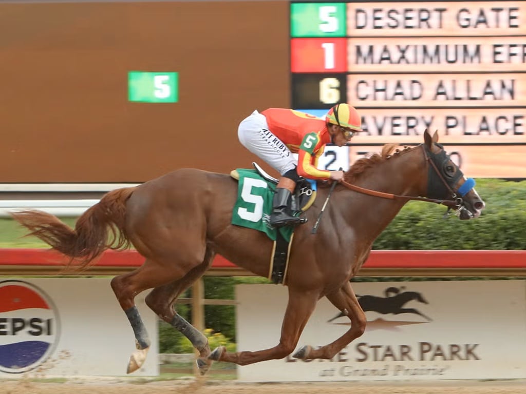 Desert Gate collects his third career stakes win in the 2026 Texas Derby - Coady Media