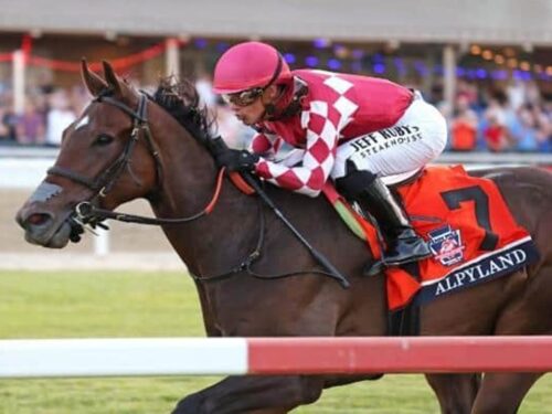 Vekoma's Alpyland looks super-sharp winning the $400,000 Penn Mile (G3) - Equi-photo