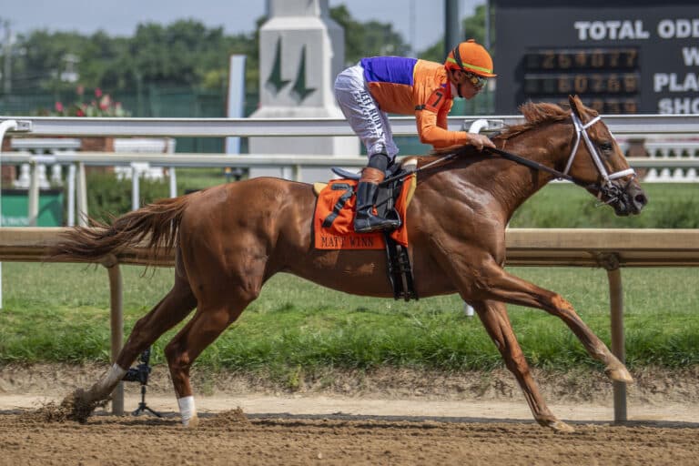 Further Ado wins the G3 Matt Win in near stakes record time