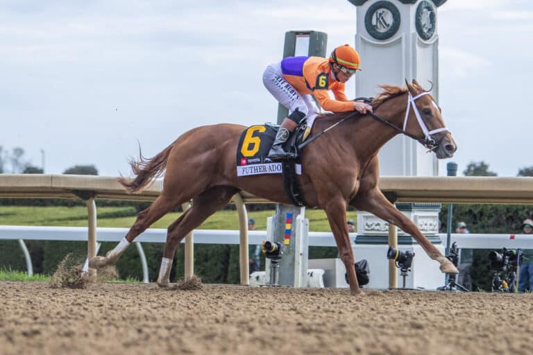 Further Ado wins the 2026 Bluegrass Stakes-G1 by 11 Lengths