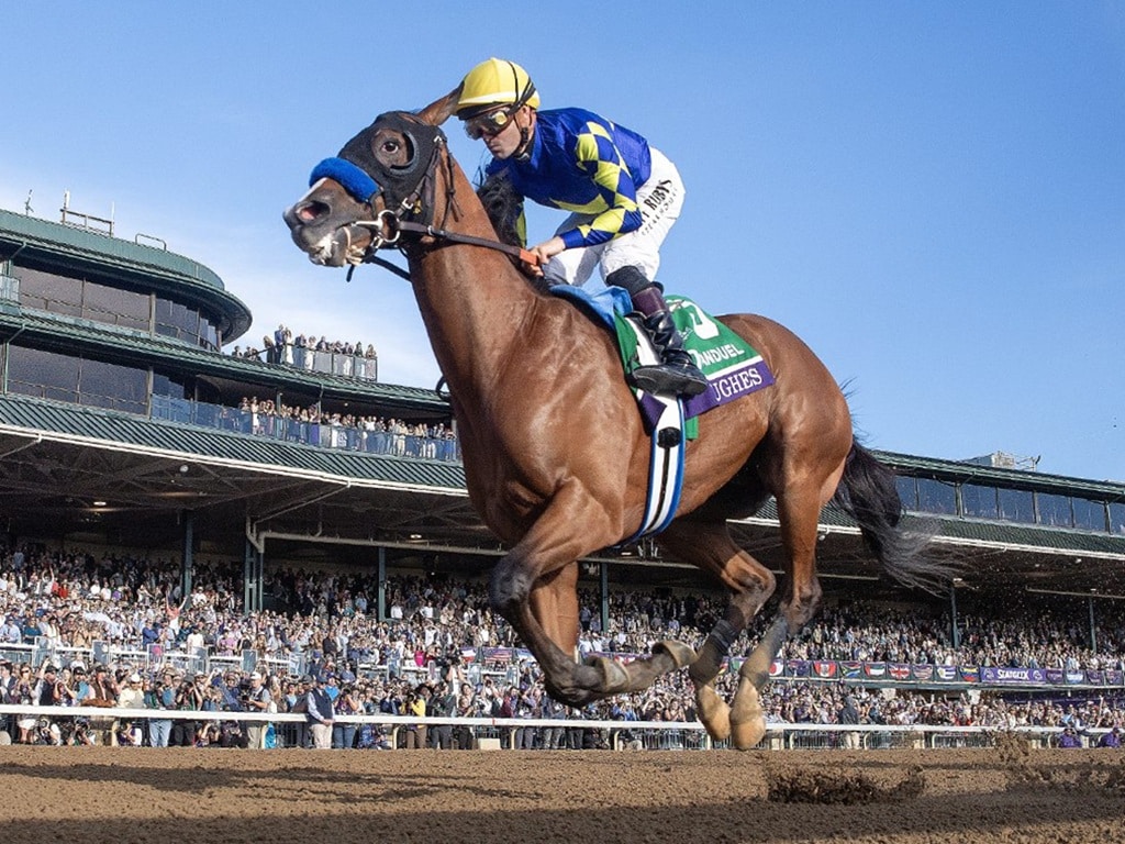 Hughes completes his undefeated season in the 2026 Breeders' Cup Juvenile - Mathea Kelley photo