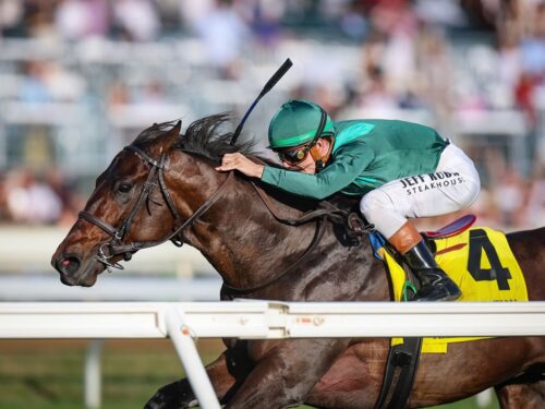 Bottas reaches for the wire in the $400,000 Bryan Station S. (G2) at Keeneland - Coady Media